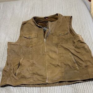 Street & Steel Brown Vest with Pockets